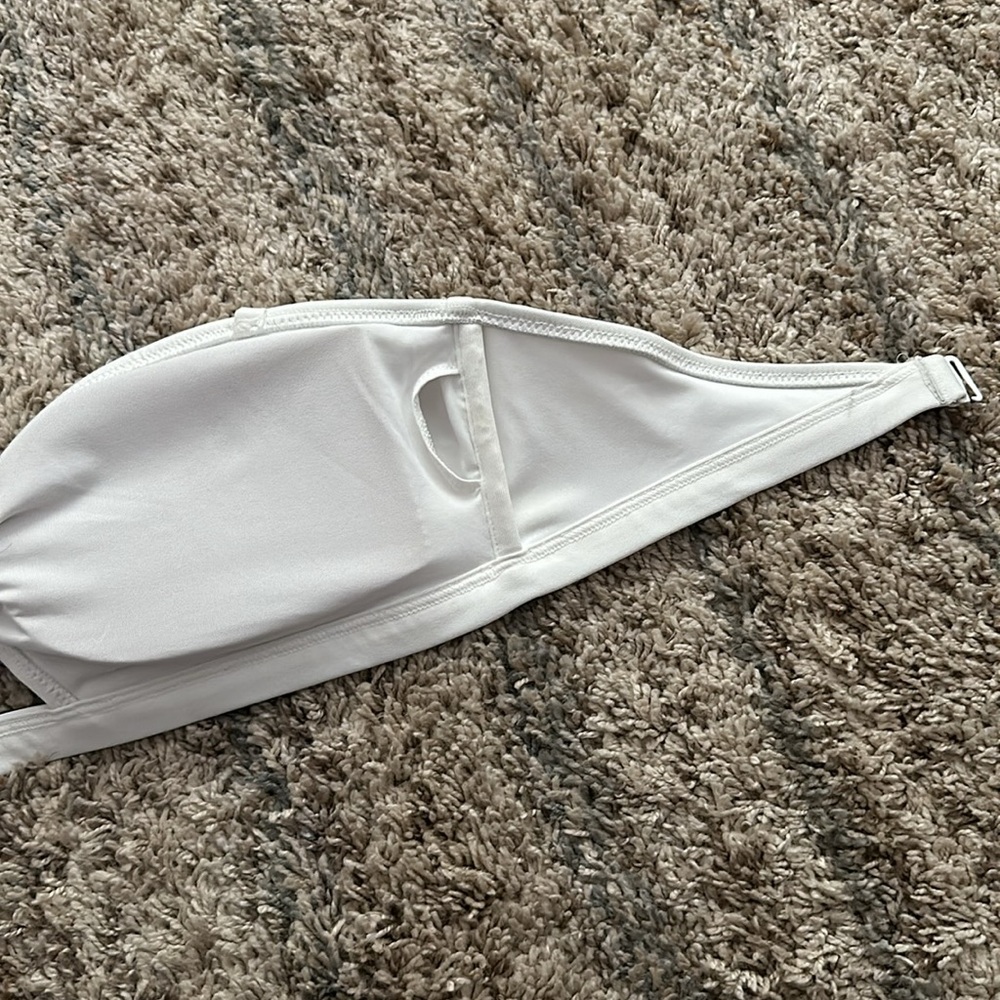 NWT VS PINK Lightly lined bandeau white bikini top - Picture 7 of 10